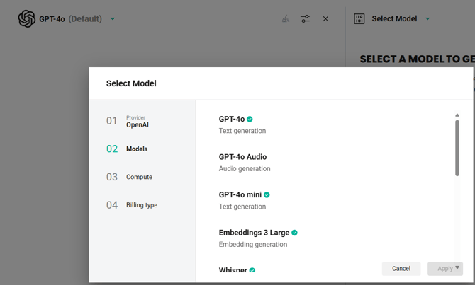 select-model